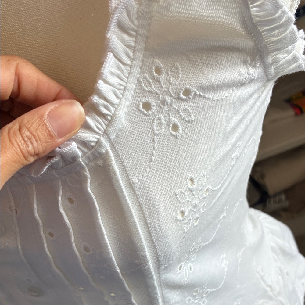 ASOS White Ruffle Trim Blouse - Picture 5 of 6